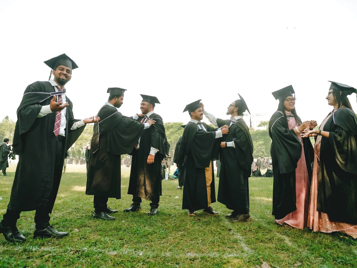 Caps and gowns